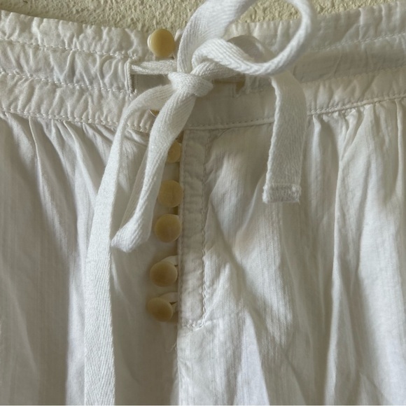 J. Crew Women’s Midi Dress Sz 0 Cotton Ivory Button Back Cottage core Western - Picture 8 of 13